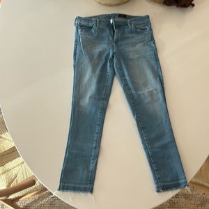 AG mid rise slim straight capri